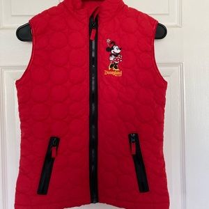 Disney Parks Disneyland Resort Women's Minnie Mouse Quilted Winter Vest